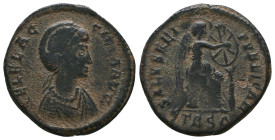 Aelia Flacilla AD 383-386. Follis Æ
Reference:
Condition: Very Fine

Weight: 4.9 gr
Diameter: 22.7 mm