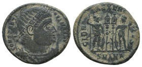 Constantine I. A.D. 307/10-337. AE 
Reference:
Condition: Very Fine

Weight: 2.9 gr
Diameter: 17.5 mm