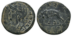 Constantine I. A.D. 307/10-337. AE 
Reference:
Condition: Very Fine

Weight: 1.4 gr
Diameter: 15.9 mm