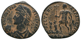 Constantius II. A.D. 337-361. AE 
Reference:
Condition: Very Fine

Weight: 3 gr
Diameter: 20.3 mm