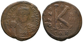 Byzantine Coins AE, 7th - 13th Centuries
Reference:
Condition: Very Fine

Weight: 12.2 gr
Diameter: 28.7 mm