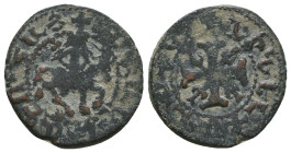 ARMENIA, Cilician Armenia. AE.
Reference:
Condition: Very Fine

Weight: 2.5 gr
Diameter: 19.6 mm