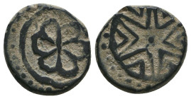Islamic coins, Ae.
Reference:
Condition: Very Fine

Weight: 3.2 gr
Diameter: 15.5 mm