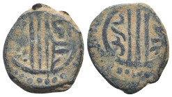 Islamic coins, Ae.
Reference:
Condition: Very Fine

Weight: 2.7 gr
Diameter: 17.5 mm