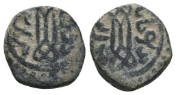 Islamic coins, Ae.
Reference:
Condition: Very Fine

Weight: 1.3 gr
Diameter: 14 mm