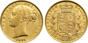 1882-S Australia: Victoria gold Sovereign, Sydney mint, KM-6. (7,90 g), XF/AU