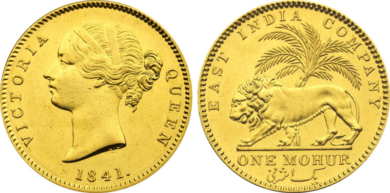 1841.-(C) India: British India Victoria gold Mohur, S&W-3,11 TYPE B/1, W.W. CROS...