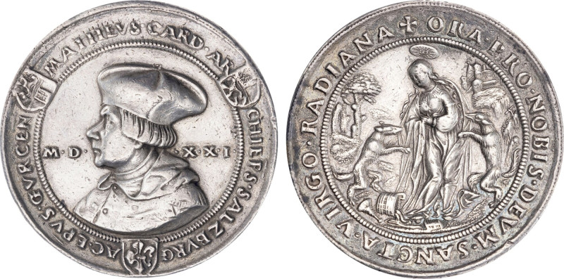 1521 Austria: Salzburg Archbishopric silver Double Guldiner, Dav.-8156. (51,30 g...