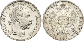 1879 Austria: Franz Joseph I silver Florin, KM-2222. (12,40 g). AU/UNC
