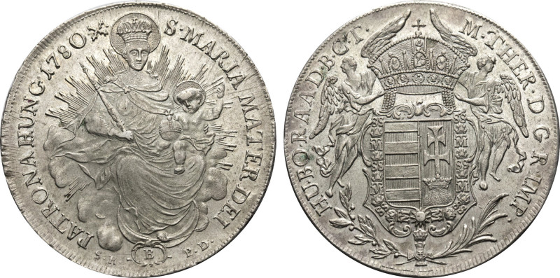 1780 B-SK-PD Hungary: Maria Theresa silver Taler, Kremnitz Mint, KM-386.2. (28,1...