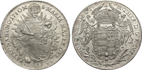 1780 B-SK-PD Hungary: Maria Theresa silver Taler, Kremnitz Mint, KM-386.2. (28,10 g). AU