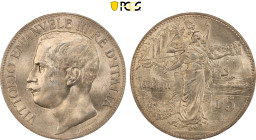 1911-R Italy: Vittorio Emanuele III silver 5 Lire, KM-53. (25,00 g). PCGS MS63