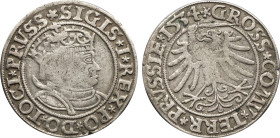 1534 Poland: Sigismund I silver Groschen, Kopicki-3089. (1,80 g). VF/XF