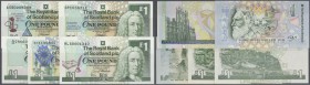 Scotland: The Royal Bank of Scotland PLC set of 5 different notes containing 1 Pound 1992, 2x 1994, 1997, 1999 P. 356a, 357, 358a, 359, 360 nice set a...