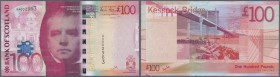 Scotland: Bank of Scotland 100 Pounds 2007 P. 128 in crisp original condition: UNC.