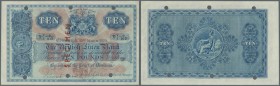 Scotland: The British Linen Bank 10 Pounds 1920 Specimen P. 153(s), rare note with hole cancellations and red specimen overprint but with regular bloc...