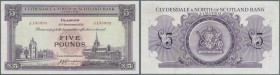 Scotland: Clydesdale & North of Scotland Bank 5 Pounds 1953 P. 192a, light folds and creases in paper, no holes or tears, still crispness in paper, co...