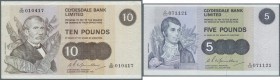 Scotland: Clydesdale Bank Limited set of 3 notes containing 1 Pound 1978 P. 204c (UNC), 5 Pounds 1979 P. 205c (XF) and 10 Pounds 1981 P. 207b (F+), ni...