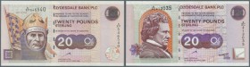 Scotland: Clydesdale Bank PLC set of 2 notes containing 20 Pounds 1999 P. 228b (aUNC) and 20 Pounds 1999 P. 229 (XF), nice set. (2 pcs)