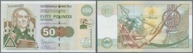 Scotland: Clydesdale Bank PLC 50 Pounds 2001 P. 229C in crisp original condition: UNC.
