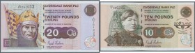 Scotland: Clydesdale Bank PLC set of 3 notes containing 10 Pounds 2006 P. 229E, 20 Pounds 2005 P. 229F, 20 Pounds 2006 P. 229G, all in condition: UNC....