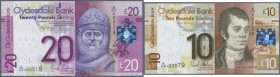 Scotland: Clydesdale Bank PLC set of 3 notes containing 5, 10 and 20 Pounds 2009 P. 229 I,J,K, all in UNC condition. (3 pcs)