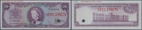 Trinidad & Tobago: 20 Dollars ND(1964) Specimen P. 29s, rare note and seldom seen as PMG graded in perfect condition: PMG 66 GEM UNCIRCULATED EPQ.