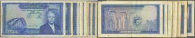 Tunisia: Lot with 23 x 5 Dinars 1962, P.61 in used condition with several handling marks, stains and folds. Perfect for reseller. Condition: F (23 Ban...