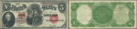 USA: 10 Dollars series of 1907 with the Portrait of President Andrew Jackson and a pioneer family on front, signatures: Speelman & White, P.186 in a n...