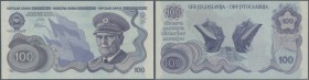 Yugoslavia: 100 Dinars ND(1978) not issued banknote, first time seen in blue color, unique as PMG graded in great condition: PMG 64 CHOICE UNCIRCULATE...