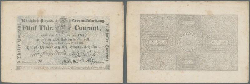 Preussen: 5 Thaler Courant 1824, PiRi A209 in sehr sauberer Erhaltung mit einige...