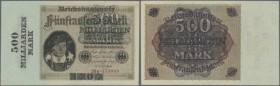500 Milliarden Mark 1923, Ro 121b, in aUNC.