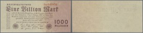 1 Billion Mark 1923, Ro.126b in kassenfrischer Erhaltung