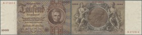 1000 Reichsmark 1936 Ro. 177 in kassenfrischer Erhaltung.