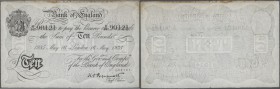 1943 ca., Fälschung der 10 Pfund Banknote im Rahmen der ”Aktion Bernhard” durch Insassen des KZ Sachsenhausen. Dort wurde über Jahre hinweg Währungen ...