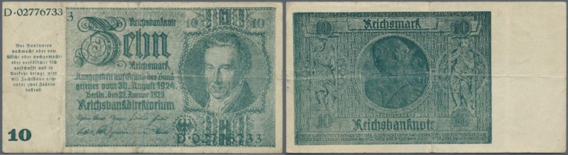 10 Reichsmark der Notausgaben 1945 für Graz, Linz und Salzburg, sog. Schörner-Sc...