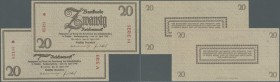 Sächsische Staatsbank 2x 20 Reichsmark 1945 Ro. 184 in kassenfrischer Erhaltung. (2 Stück)