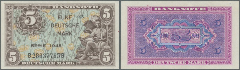 5 Deutsche Mark 1948 Ro. 236 in kassenfrischer Erhaltung