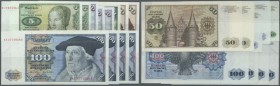 Kleines Lot mit 12 Banknoten der BBK I 1970 in leicht gebrauchter, bis kassenfrischer Erhaltung, Ro.269-273, dabei 2 x 5 DM, 3 x 10 DM, 20 DM, 2 x 50 ...