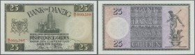 Danzig: 25 Gulden 1931, Ro.840 in perfekt kassenfrischer Erhaltung. Selten! // Danzig: 25 Gulden 1931, P.61 in perfect UNC condition. Rare!
