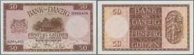 Danzig: 50 Gulden 1937, Ro.843 in perfekt kassenfrischer Erhaltung // Danzig: 50 Gulden 1937, P.65 in perfect UNC condition