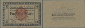 Deutsch-Kamerun: 50 Mark 1914, Ro.963c in kassenfrischer Erhaltung. Sehr selten!