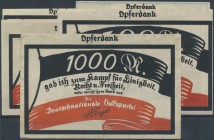 Berlin, Deutschnationale Volkspartei, 20, 50, 100, 500, 1000 Mark, o. D., Erh. I-, 5 Scheine