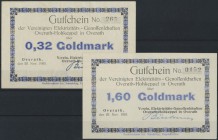 Overath, Verein. Elektrizitäts-Genossenschaft, 0.32, 1.60 GM, 22.11.1923, Erh. I, 2 Scheine