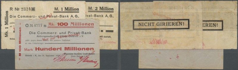 Oelsnitz i. V., Allgemeine Deutsche Credit-Anstalt, 1, 2 Mio. Mark, 1.8.1923, 10...