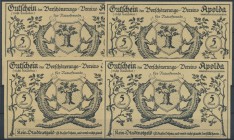Apolda, Verschönerungsverein, 4 x 5 Mark, o. D., Spendenscheine, Erh. I