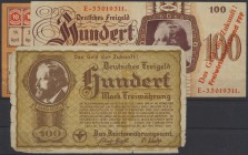 Freigeld : Deutsches Freigeld, Reichswährungsamt Berlin, 100 Mark, 1.1.1940, 2 Werbescheine mit dem Bild von Silvio Gesell, Erh. I, 100 Mark, 1.1.1944...