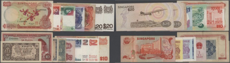 Asia: world banknote lot Asia with 350 banknotes including Brunei, Singapore, Ma...