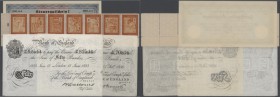 Sammelalbum mit 39 diversen Steuergutscheinen des Deutschen Reiches aus den 1930-er Jahren, Rentenscheinen der sächsischen Kulturrentenbank, Kreditbri...