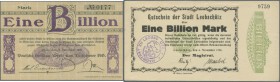 Billionenscheine : 21 Billionen aus Nord- und Ostdeutschland mit u.a. Goslar Rammelsberge 5 Bio., Leobschütz 1 Bio., Leuna 1 Bio., Ohlau Holzbau-Werke...